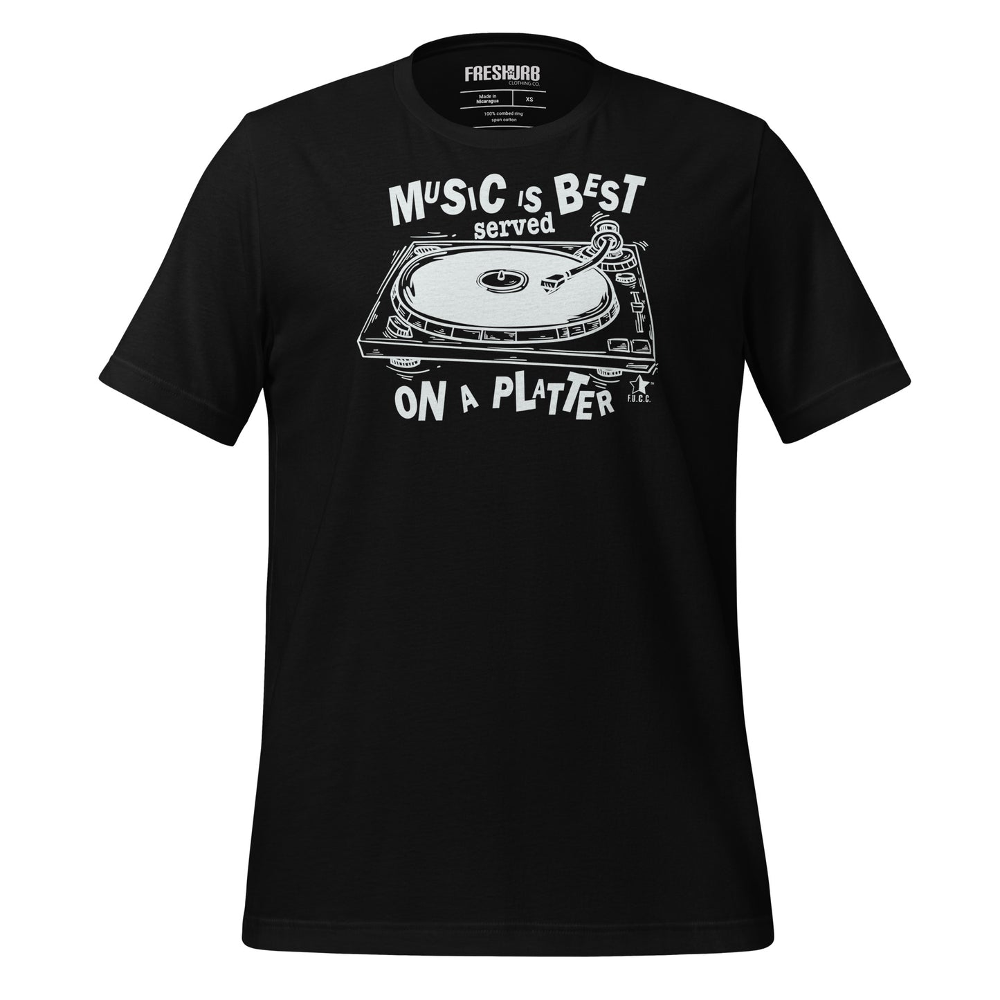 MUSIC IS BEST SERVED | Modern Fitted Tee